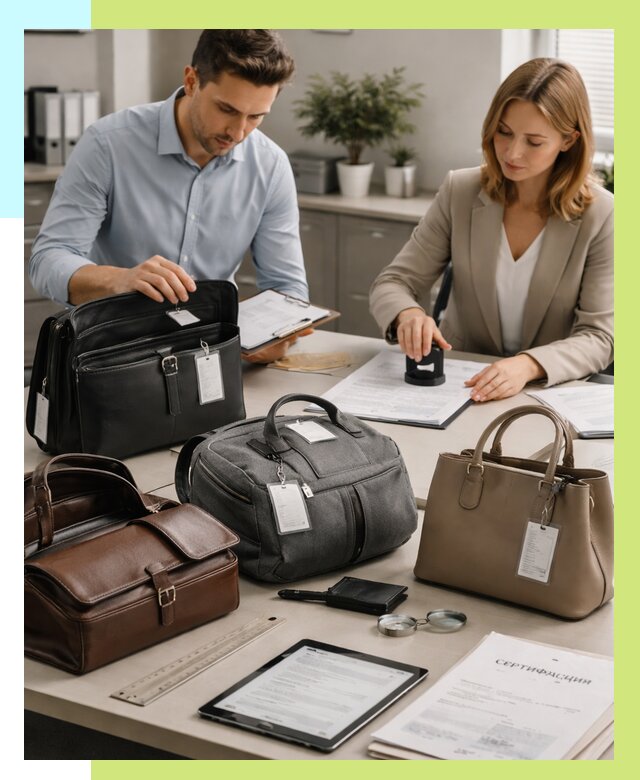 Сертификация сумок в Старой Руссе от 7643 руб. | Алешин-Срс