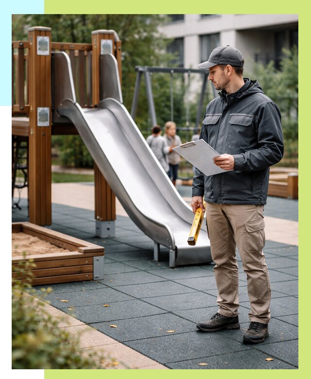 Сертификация детских площадок в Старой Руссе от 25475 р. | Алешин-Срс