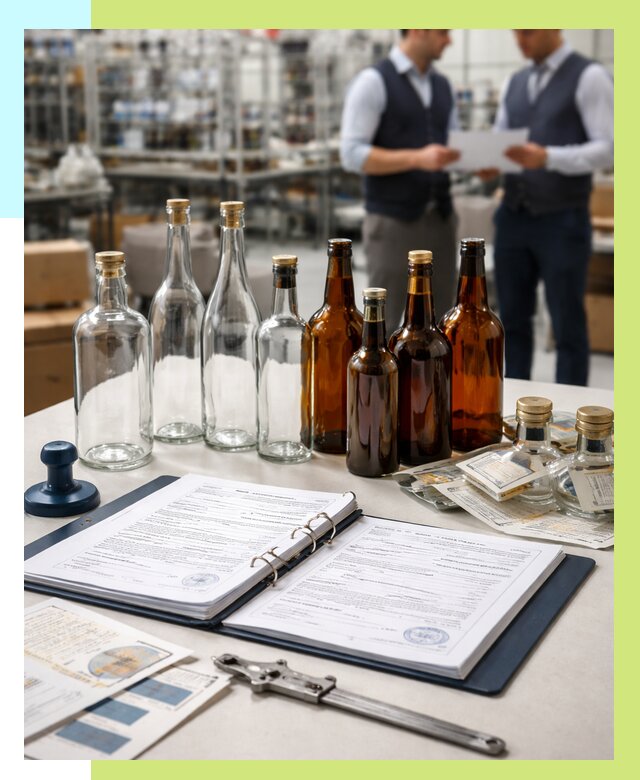 Сертификация стеклянных бутылок в Старой Руссе от 25475 р. | Алешин-Срс