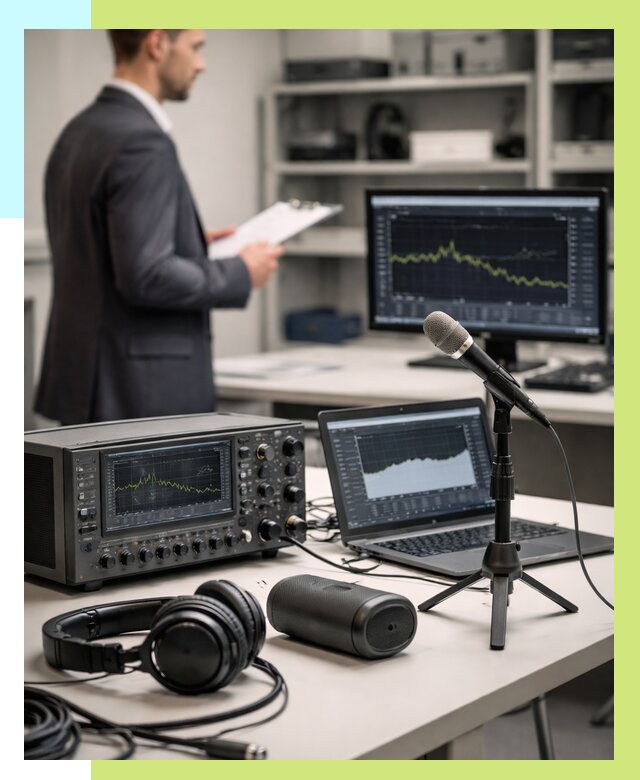 Сертификация аудиотехники в Старой Руссе от 15285 р., Алешин-Срс