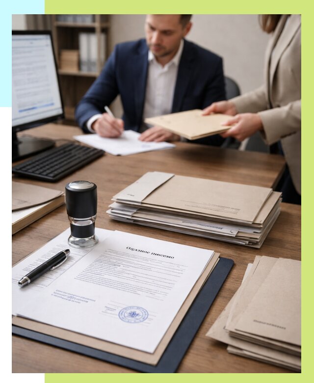 Отказное письмо для таможни в Старой Руссе от 3057 р, Алешин-Срс