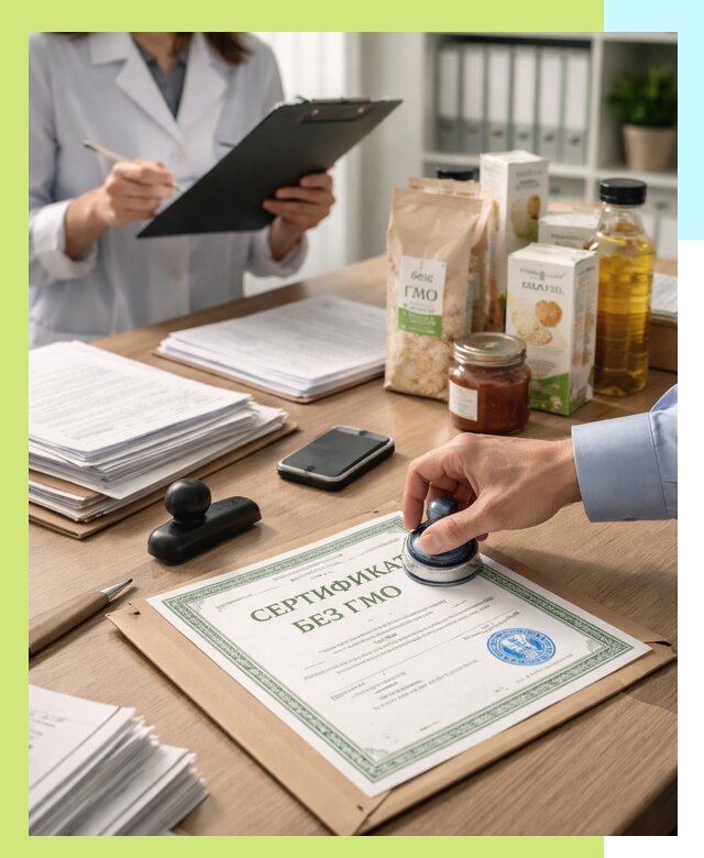 Получение сертификата Без ГМО для продукции в Старой Руссе