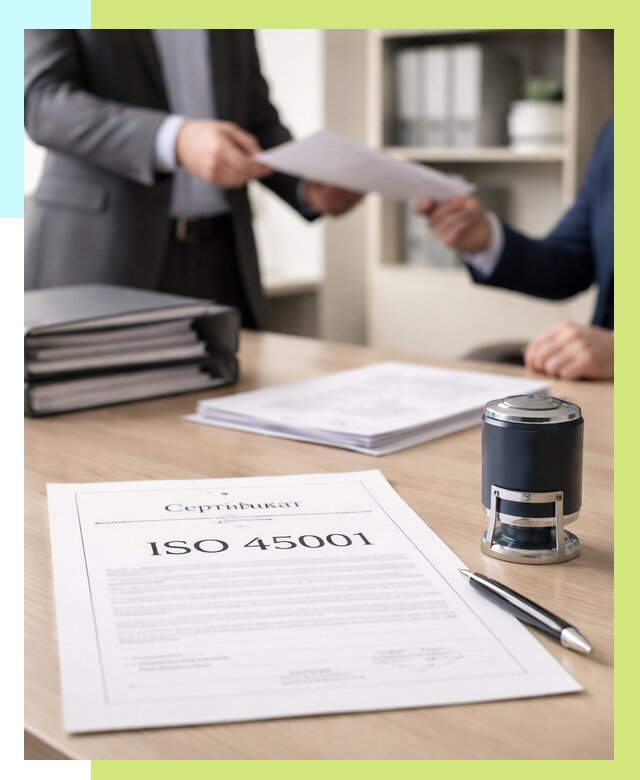 Сертификат ISO 45001 в Старой Руссе под ключ от 45855 р. | Алешин-Срс