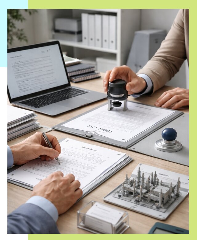 Сертификат ISO 29001 в Старой Руссе под ключ от 76425 р. | Алешин-Срс